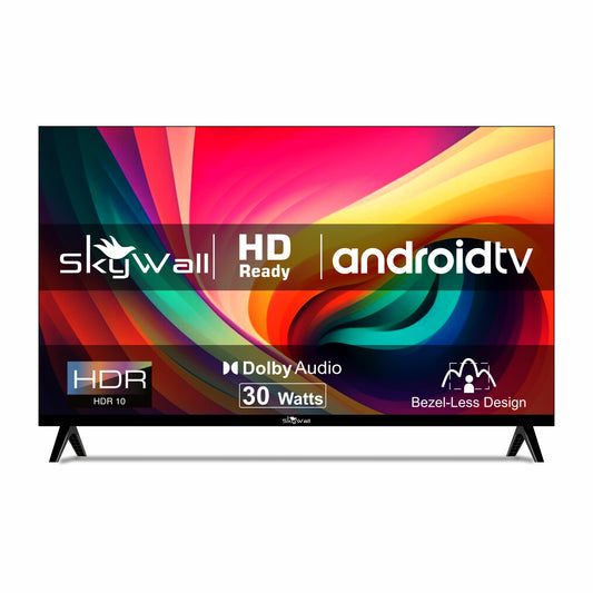 SkyWall 80 cm (32 inches) Full HD Smart LED TV 32SW-Voice (Frameless Edition) | With Voice Assistant